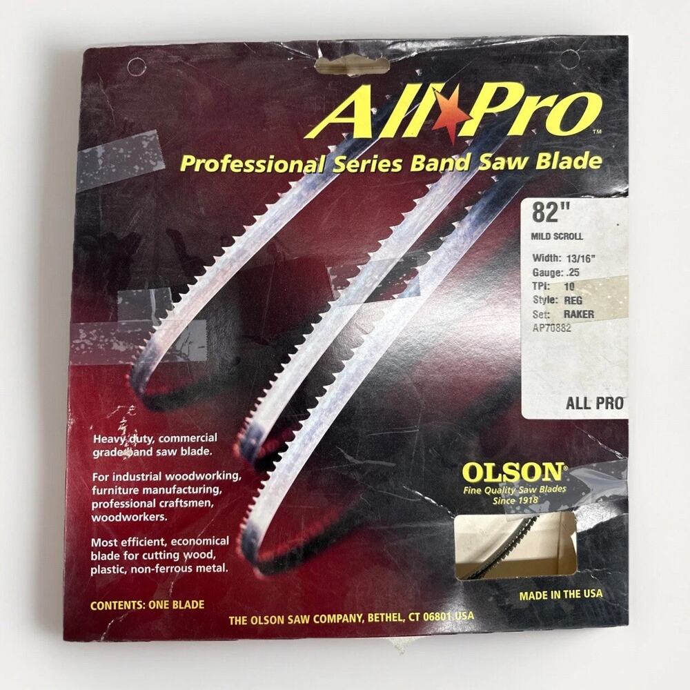 Olson MVP 82” x 1/4” Band Saw Blade 6 TPI {PP}